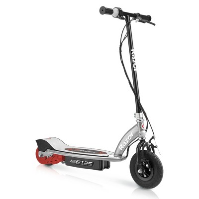 Razor E125 Kids Ride On 24V Motorized Battery Powered Electric Scooter Toy, Speeds up to 10 MPH with Brakes, and 8" Pneumatic Tires for Ages 8+, Black