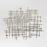 36"x30" Mid-Century Metal Wall Décor Gold - Project 62™