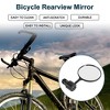 Bike Rearview Mirror 7.5cm Adjustable | Front Handlebar Bike Mirror Black for Bicycle Mountain Road Bike 1 Pcs - 2 of 4