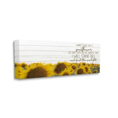 Stupell Industries Be Like A Sunflower Wood Texture Inspiring Word Design