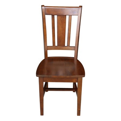Elegant Espresso Solid Wood Desk and Chair Set with Spacious Drawer
