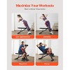 VEVOR Multi-Functional Weight Bench for Full Body Workout, Roman Chair Hyperextension Bench, 330 lbs Adjustable & Foldable Equipment, Black - 3 of 4