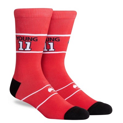 NBA Atlanta Hawks Hi-Wire Crew Socks - L