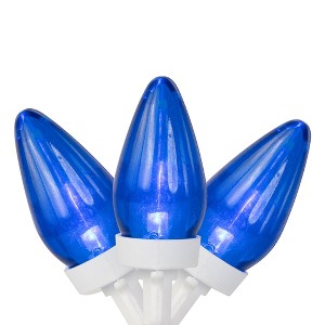 Northlight LED C7 Christmas Lights - Blue - 16' - White Wire - 25ct - 1 of 4