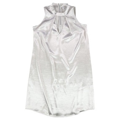 bar III Womens Metallic Sheath Dress