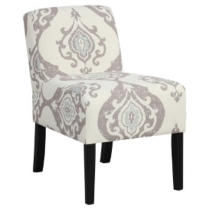 Tangkula Armless Accent Chair w/ Rubber Wood Legs Modern Vanity Chair for Bedroom - 1 of 4