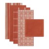 Design Imports  Assorted Everyday Dishtowel & Dishcloth Set 5 Piece, Spice, Dt 18X28", Dc 13X13" - 2 of 4