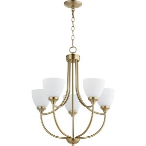 Quorum Lighting Enclave 5-Light Aged Brass Chandelier - 1 of 1