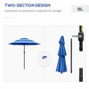 Kumasinova 9FT 3-Tier  Patio Umbrella with Crank,Outdoor Umbrella with Push Button Tilt,Beach Umbrella for Deck,Pool,Outdoor Umbrellas for Patio - 3 of 4