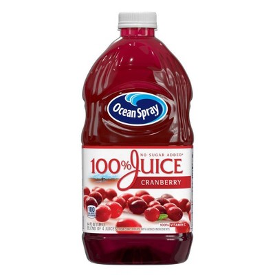 Ocean Spray 100% Juice Cranberry Blend – 64 fl oz Bottle