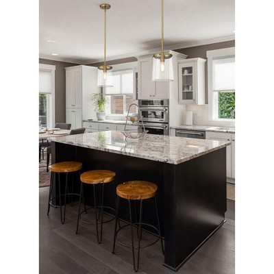 Callista 7.5'' Polished Nickel Mini Pendant with Clear Glass