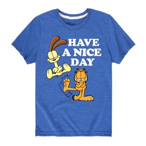 Boys' - Garfield - Have A Nice Day Short Sleeve Graphic T-Shirt - 1 of 4