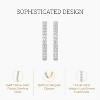 Gilded 1/4 to 2 Carat Total Weight Lab-Grown Diamond Prong Set Hoop Earrings in 925 Sterling Silver and 14KT Yellow Gold Plated Silver, Hinged Closure - 2 of 4