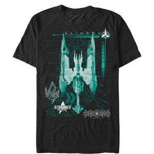 Men's Star Trek: Discovery Klingon Ship The Qatlh T-Shirt - 1 of 4