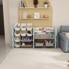 TopComfy Decorative Storage Cabinets Kids Toy Storage Organizer with Shelf and Bins for Kids Room, Blue, 56.1"*14.17"*33.86" - 2 of 4