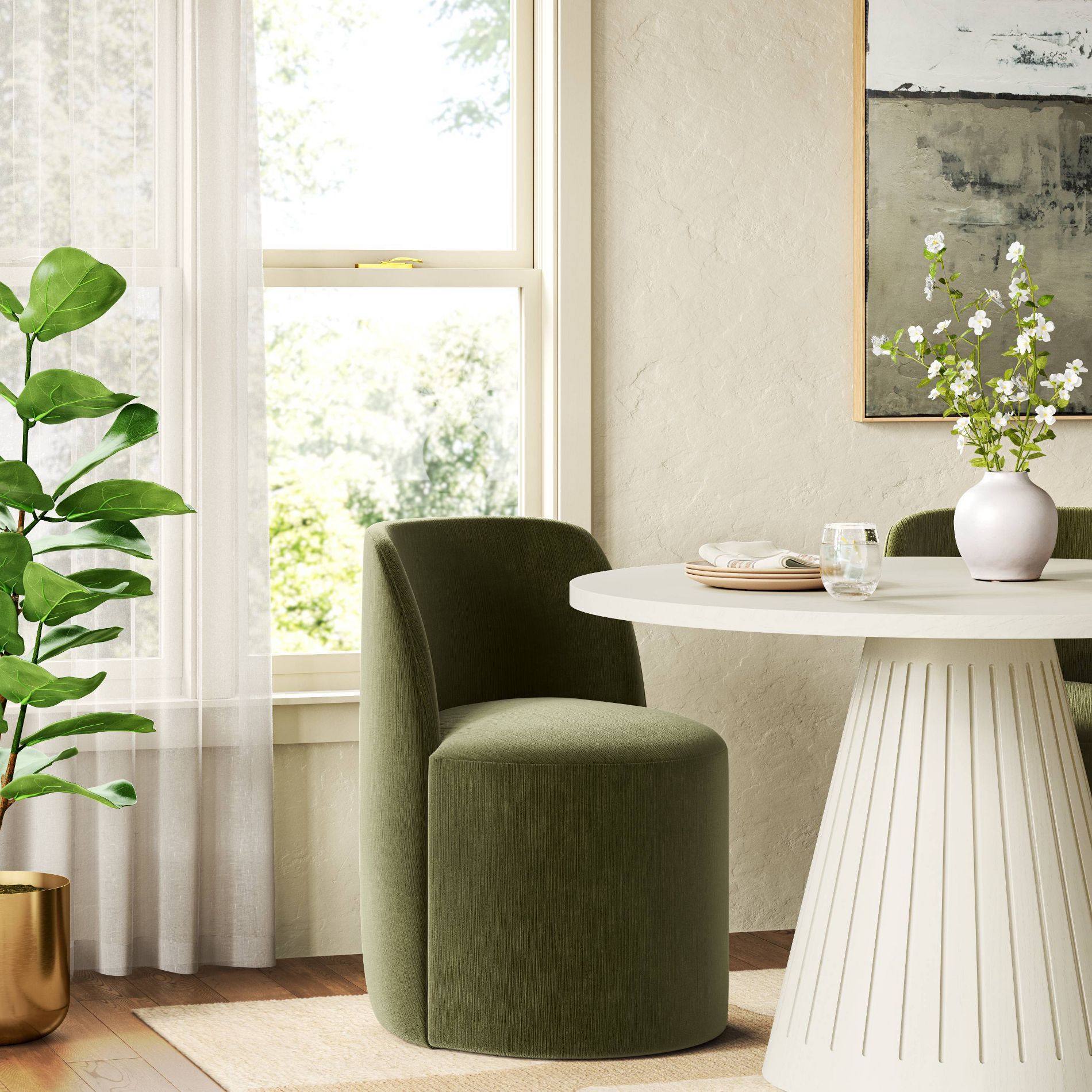 Jessa Dining Chair in Titan Moss - Threshold™