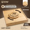 Gourmet Nut Platter with Lazy Susan – 9 Assorted Nuts, Holiday Mixed Nuts Box, Christmas Gift Basket, Reusable Tray, Kosher, USA Made - 3 of 4