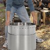 Coucheta Smokeless Outdoor Fire Pit (Air Switch) - 360° Uniform Heating, Ash Pan Included | Portable Stainless Steel Firepit - 4 of 4