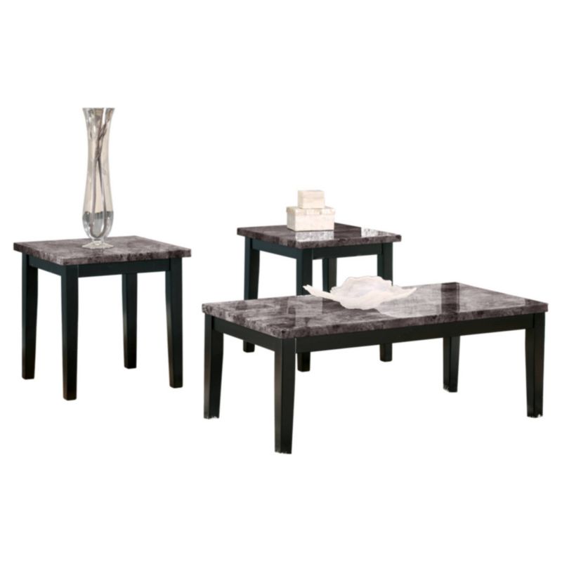 Set of 3 Maysville Occasional Table Sets Black - Signature Design by Ashley, 1 of 7