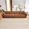 Oversized 141.7" Chenille Modular 4-seater Sectional Sofa with High-Resilience Cushions, 4-Piece Free combination Sofa - 3 of 4