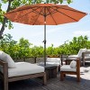 Nature Spring 10-ft Easy Crank Patio Umbrella with Auto Tilt - Vented Canopy for Deck, Balcony, Backyard, or Pool - 2 of 4