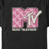 Men's MTV Valentine's Day Pink Heart Logo T-Shirt - 3 of 4