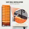 VEVOR File Wall Rack, One-Piece 12 Pockets Mesh Wall File Holder, Wall Mounted Magazine Mail Paper & Document Storage Folder, Black - 3 of 4