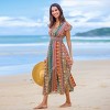 Women's V-Neck Flutter Sleeve Maxi Dress - Cupshe - 3 of 4
