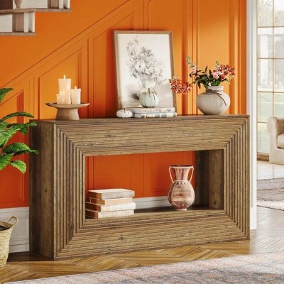 KTMBDW 59 Inches Long Console Table for Entryway, Sofa Table Behind Couch, Wooden Entry Table Foyer Hallway Table, Console Sofa Table for Living Room
