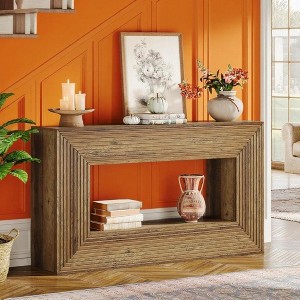 KTMBDW 59 Inches Long Console Table for Entryway, Sofa Table Behind Couch, Wooden Entry Table Foyer Hallway Table, Console Sofa Table for Living Room - 1 of 4