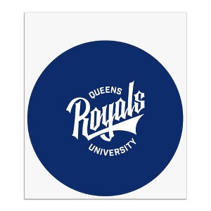 Queens University of Charlotte Primary Logo Automotive Car Window Locker Circle Bumper Sticker - 1 of 4