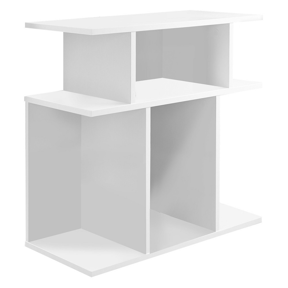 Photos - Coffee Table End Table with Shelves White - EveryRoom