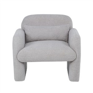 XINGHANZHENXUAN Modern Accent Chair with Pillow, Cozy Single Sofa Armchair for Living Room, Bedroom & Study - 1 of 4