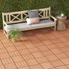 Tangkula 36PCS Interlocking Deck Tiles 12" x 12" Waterproof All Weather Flooring Covering - 4 of 4