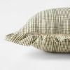 24"x24" Uneven Plaid with Ruffle Pillow - Threshold™ designed with Studio McGee - 4 of 4