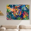 Art Remedy Relaxing Lion Tropical Jungle Animals Wall Art Framed - 2 of 4
