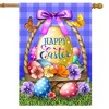 Briarwood Lane House Flag 40x28 For Outdoor Happy Easter Egg Basket For Easter House Flag - 2 of 4
