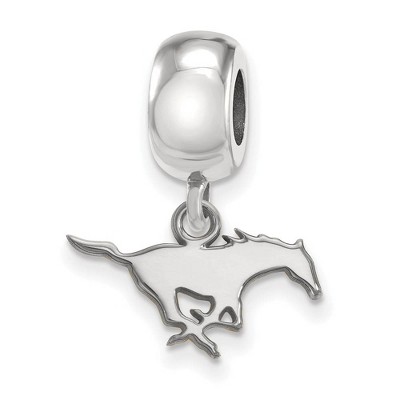 Black Bow Jewelry Sterling Silver Southern Methodist Mustangs NCAA Bead Charm