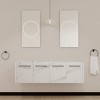 SEVOBAL Bathroom Vanities Wall Mounted Vanity with Soft Close Doors and Storage for Bathroom, White, 58.69"*17.94"*17.69" - 4 of 4