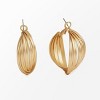 Women's Sculptural Twisted Metal Hoop Earrings-Cupshe - image 4 of 4