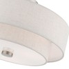 Livex Lighting Meridian 3 - Light Semi-Flush Mount in  Brushed Nickel - 2 of 3