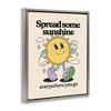 Stupell Industries Retro Spread Some Sunshine Black Framed Floater Canvas Wall Art - 3 of 4