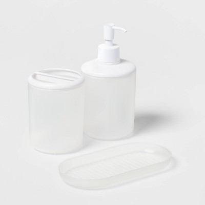 Spectrum Soap Dishes Clear - Mini Soap Saver/Bulk 51050