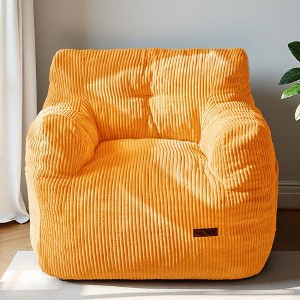 MAXYOYO Bean Bag Chair, Tufted Corduroy Bean Bag Couch Lazy Chair with Filler for Adult Teen - 1 of 4