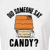Women's - Peanuts - Say Candy Art Cropped Graphic T-Shirt - 2 of 4
