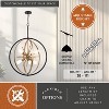VAXCEL Estelle 26.75-in Brass and Black Mid Century Modern 6 Light Globe Sputnik Hanging Ceiling Pendant Chandelier - 4 of 4