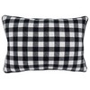12"x18" 'Merry' Buffalo Plaid Poly Filled Lumbar Throw Pillow - Saro Lifestyle: Christmas Decor, Indoor Couch Accessory - 2 of 3