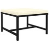 vidaXL 3 Piece Patio Sofa Set with Cushions Black Poly Rattan - 4 of 4