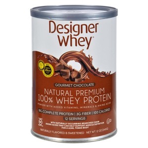 Designer Whey Chocolate Protein Powder - 12 oz - 1 of 4