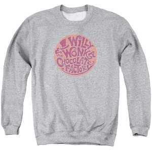 Willy Wonka And The Chocolate Factory Circle Logo Adult Crewneck Sweatshirt - 1 of 4